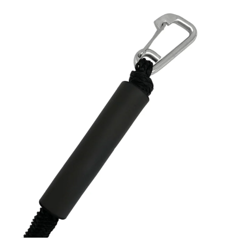 ISURE MARINE 2Pcs 4 Feet Boat Bungee Dock Line Mooring Rope With Hooks Stretch Docking Rope Canoe Power Boat Accessories