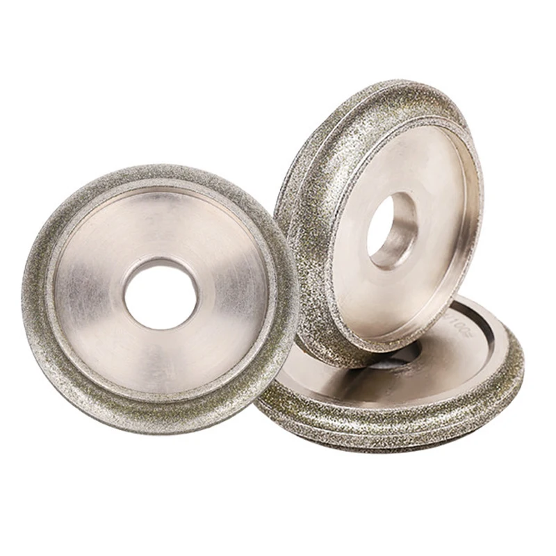80mm 25.4mm Hole Diamond R-Angle Arc Grinding Wheel Ceramic Processing Abrasive Tool for Precise Edge Work