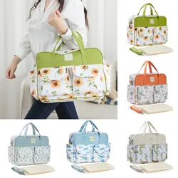 Travel Large Capacity Baby Diaper Bag Fashion Printing Waterproof Stroller Nappy Bags Shoulder Bag Changing Bags Mommy Handbag