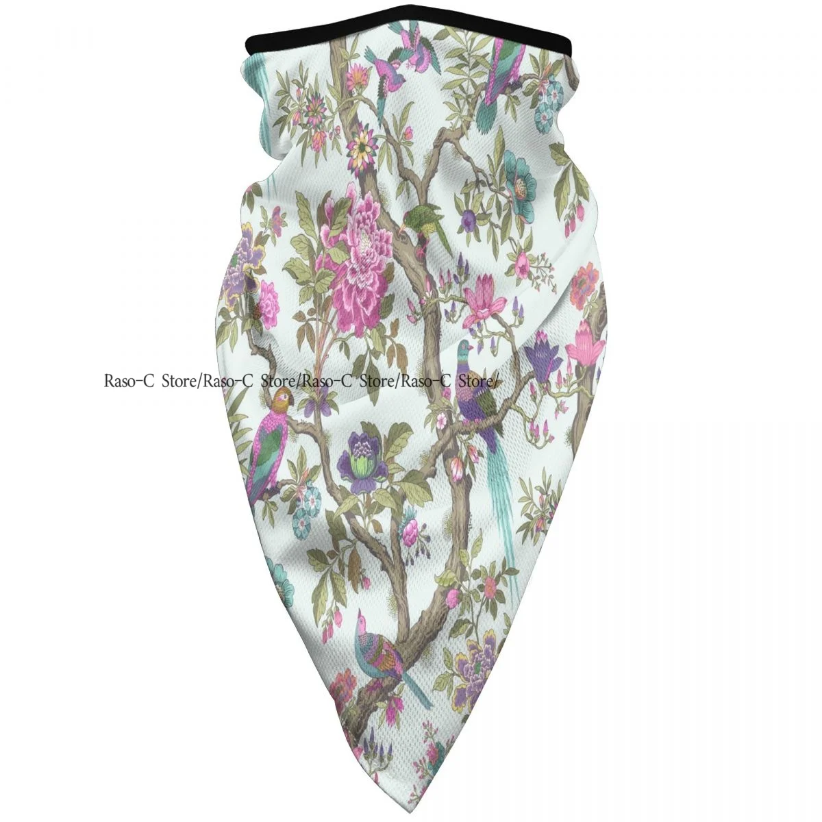 

Windproof Dust Face Mask Butterflies And Dragonflies Pattern Breathable Ice Silk Neck Cover Balaclava Bandana Scarf Wrap