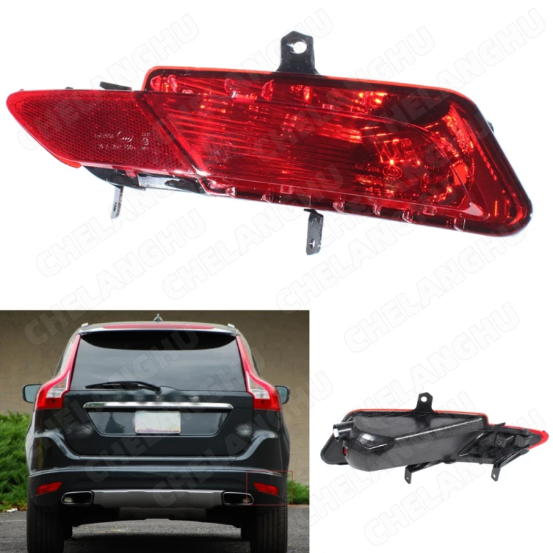 

1Pc Right Side Reflector Light Rear Bumper Lamp Without bulbs For Volvo XC60 2014 2015 2016 2017 Car Accessory 31353286