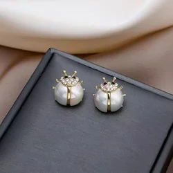 Fashion Ladybug Lucky Earrings for Women Advanced Insect Design Cute Jewelry Girls Gifts