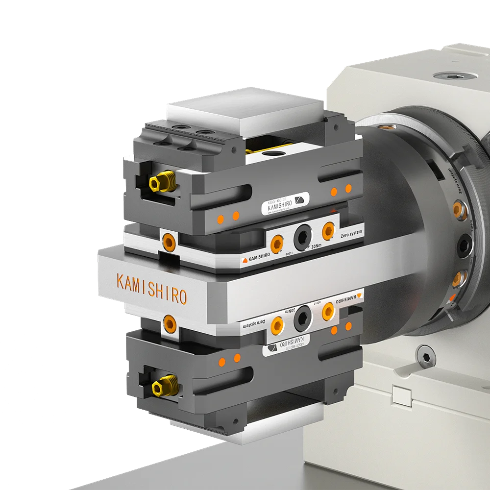 Kamishiro Mechanical ZERO POINT CLAMPING SYSTEM for CNC Milling Machine 5thaxis  4axis CNC Workholding Clamping  Lang zero Point