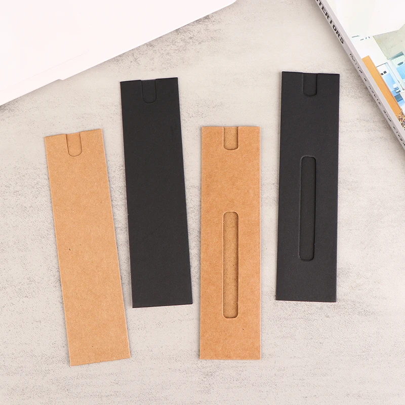 10Pcs Pen Box Gift Sleeve Packaging Single Fountain Holder Pouch Ballpoint Cardboard Empty Case Kraft Paper Pen Sleeves