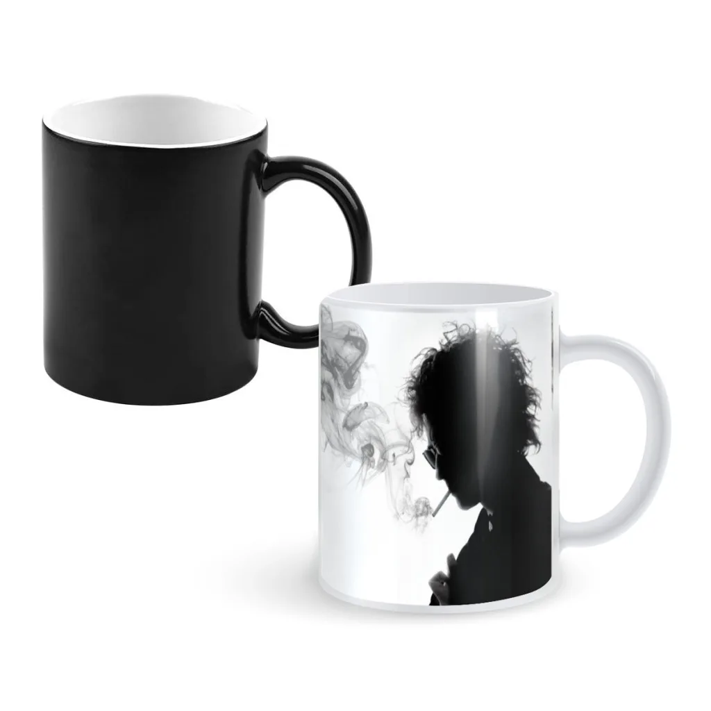 

Singer Bob Dylan Shadow Kingdom One Piece Coffee Mugs And Mug Creative Color Change Tea Cup Ceramic Milk Cups Novelty Gifts