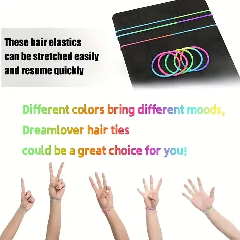 Black Elastic Hair Ties — product detail 3