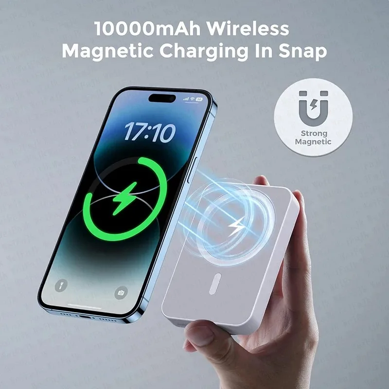 باور بانك مغناطيسي من Xiaomi بقدرة 500000 مللي أمبير في الساعة بقدرة 25 وات، شاحن لاسلكي سريع، محمول بسعة كبيرة لبنك الطاقة Magsafe لهاتف iPhone وسامسونج