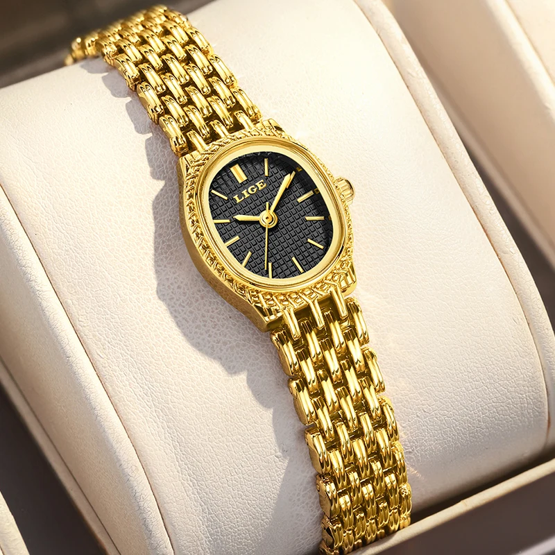 

LIGE женские часы, простые роскошные модные элегантные женские наручные часы, водонепроницаемые кварцевые часы, подарок для девочки, Relogio Feminino + коробка