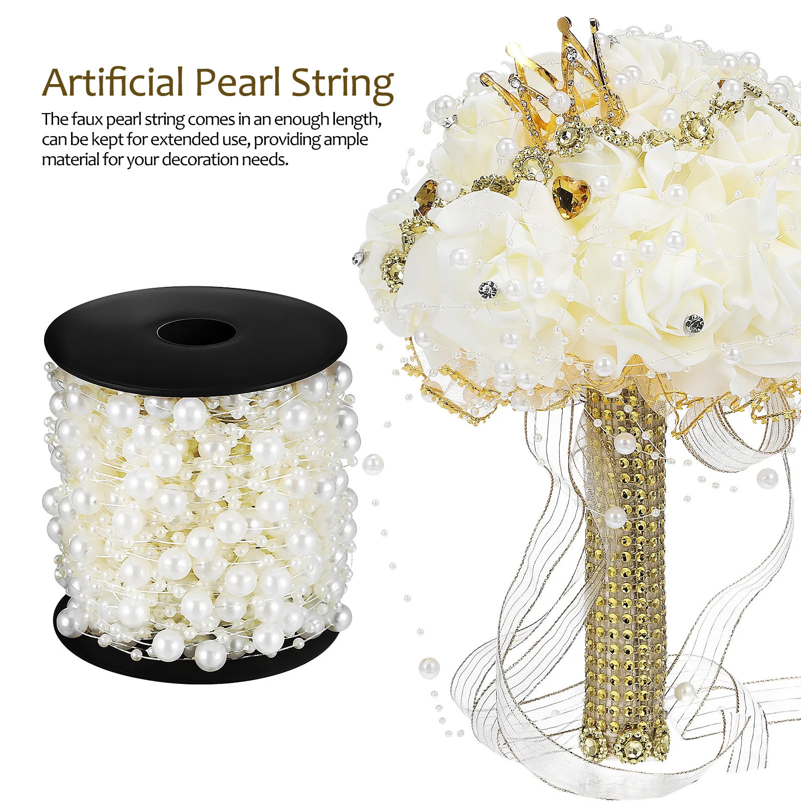 

Decorate Wedding Hand-held Flower Accessories Wreaths Decorations Abs Imitation Pearl