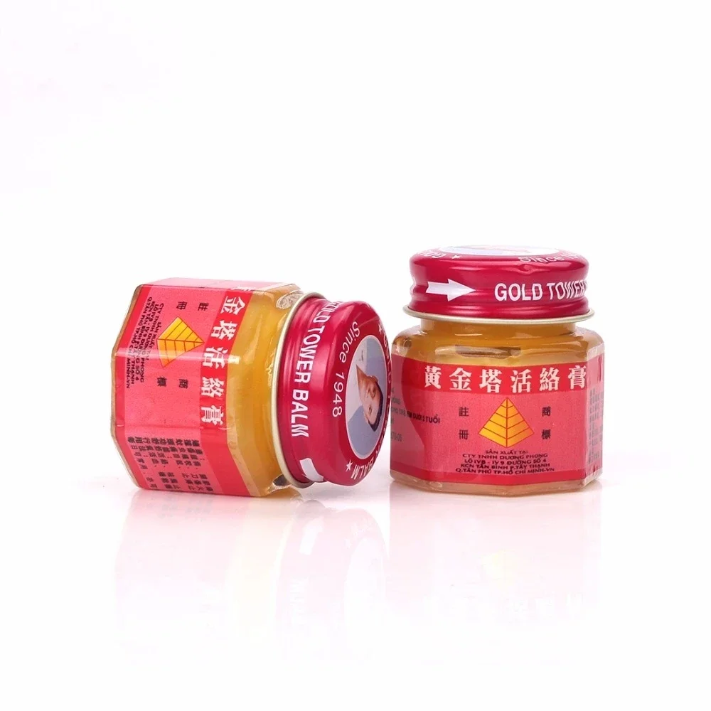 20g Vietnam Gold Tower Balm Active of  Muscles, Joint, Back, Headache Rheumatic Waist Fast Acting Balm Active Long Lasting