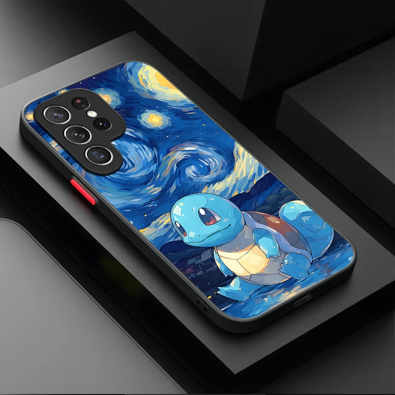 Pokemon Gengar Pikachu Custodia per Samsung Galaxy S25 Ultra S24 S23 Plus S22 S21 FE A04S A56 A36 A26 A16 A06 A55 A35 A25 A15 5G