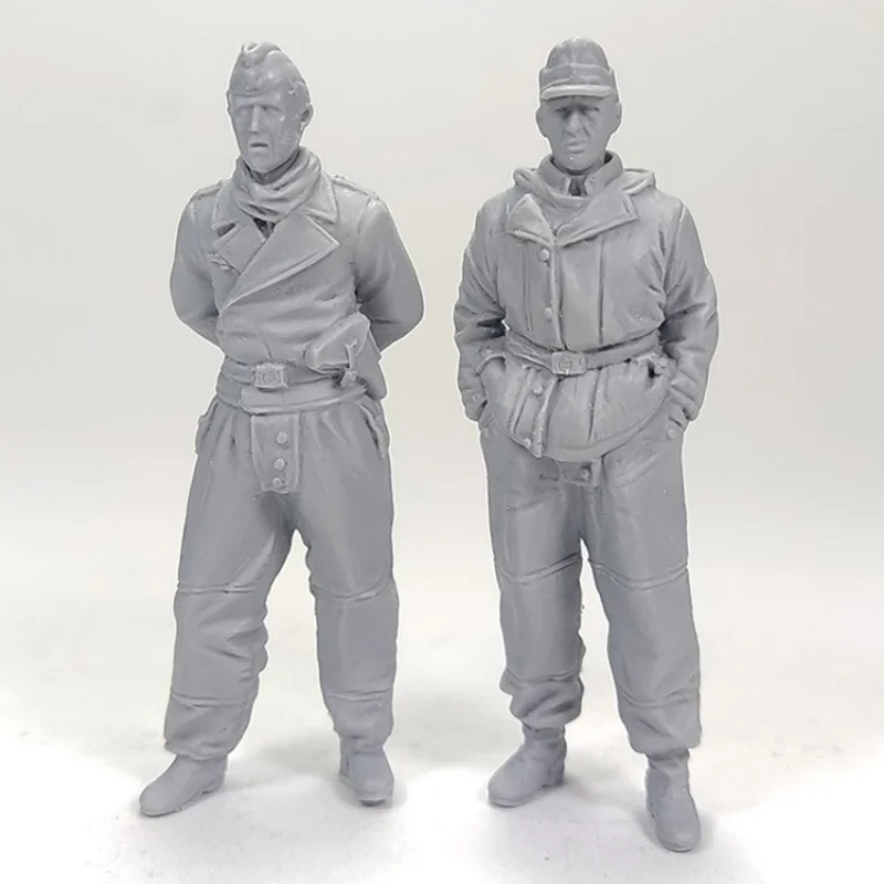 1/35 Scale Resin Figure Model Kit History Mini Military Theme Tank Soldier 2 People Diorama Miniature Unassembled and Unpainted