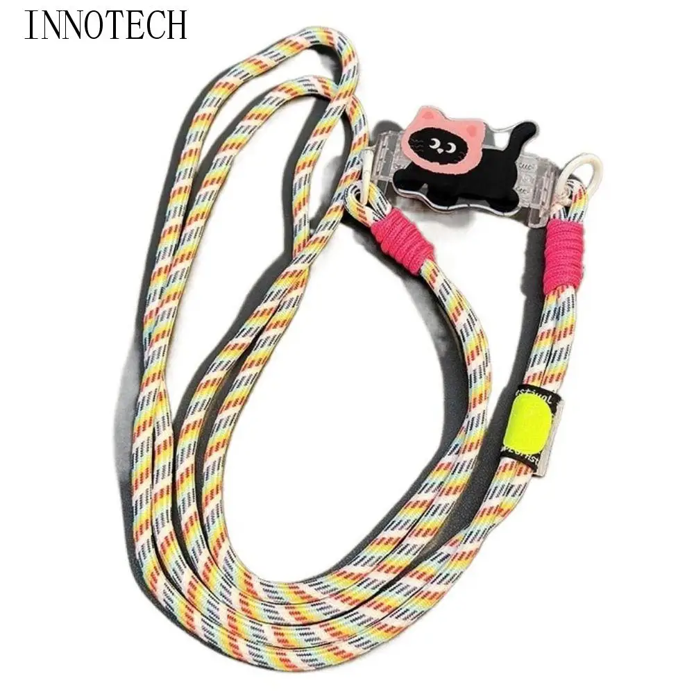 

Cat Dog Mobile Phone Lanyard Shoulder Carrying Cute Cartoon Phone Crossbody Chain Detachable Adjustable Phone Back Clip Holder