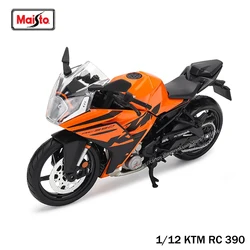 Maisto 1:12 KTM seria KTM RC 390 690 DUKE 1290 symulacja stopu motocross autoryzowany model motocykla zabawka samochód zbierania prezentów