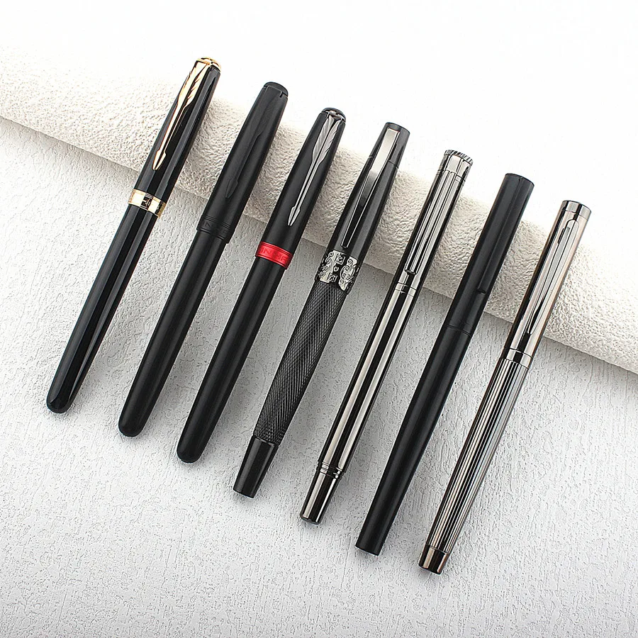 

Luxury Quality Jinhao 75/35 LANBITOU Metal Black red Fountain Pen Financial Office Student School Stationery Supplies Ink Pens