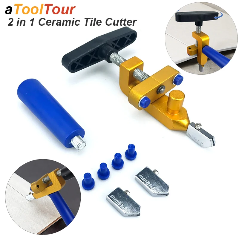 Ceramic Cutter Glass Tile Breaker Knife Wheel Diamond Roller Machine Opener Cutting Hand Held Tools Accessories With Nozzles