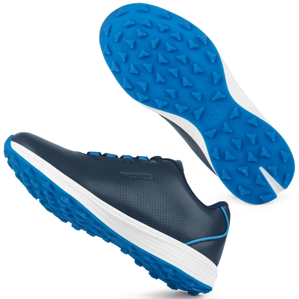 Chaussures d'entraînement de golfeur en cuir pour hommes, baskets de golf pour adultes, chaussures de golf imperméables, noir, bleu, non ald, gazon extérieur