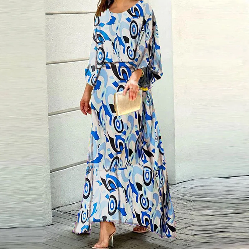 Holiday Women Dress Sets Two Piece Set Women Vintage Boho Top Printed Skirt Summer Casual Loose Work Streetwear Y2k 2024 Outfits