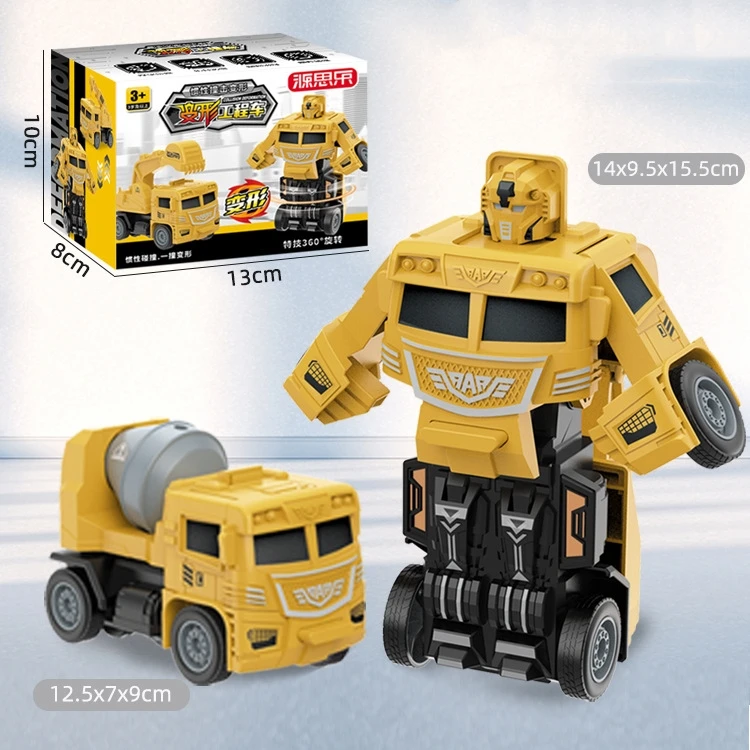 Transformation Toys Engineering Vehicle Excavator excavation Robot Car Alloy Plastic Action Figure Children Gift Kids Toys