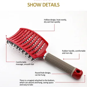 High cute cute skull rib comb, girls style artifact, meridian massage, air cushion, home comb 8 Main Sales comb - №4