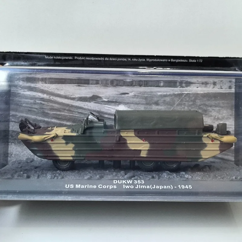 Diecast DEA 1:72 Scale DUKW 353 Amphibious 1945 Alloy Ship Model