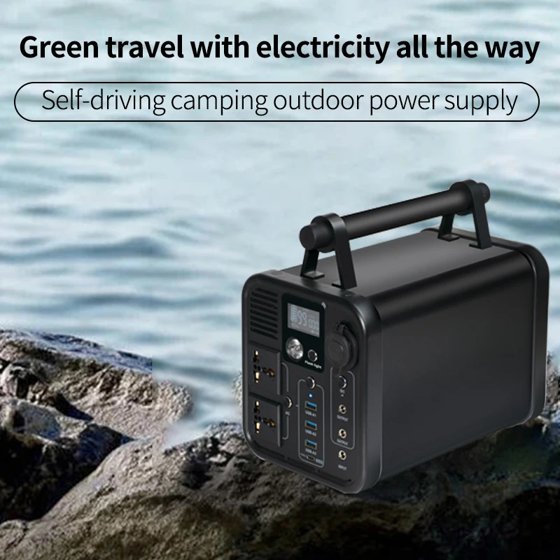 600W Portable Generator Power Station 157500mAh Emergency Solar Power Supply Pure Sine Wave with DC / AC Inverter For Outdoor