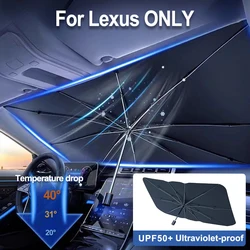For Lexus NX ES UX US RC LX GX IS RX 200 250h 350h LS 450h 260h 300h UX200 RX Car Windshield Sunshades Front Shading Umbrella