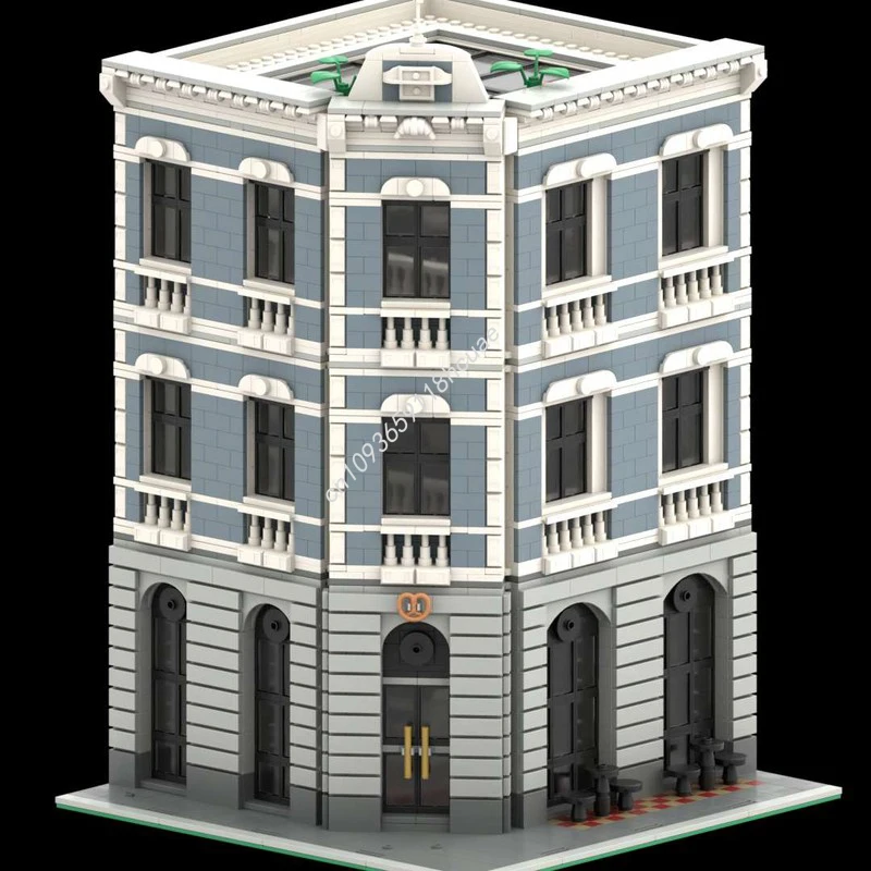 3262 Uds. MOC confitería panadería Café modelo bloques de construcción juguetes artesanales niños ensamblar arquitectura Modular regalos de navidad