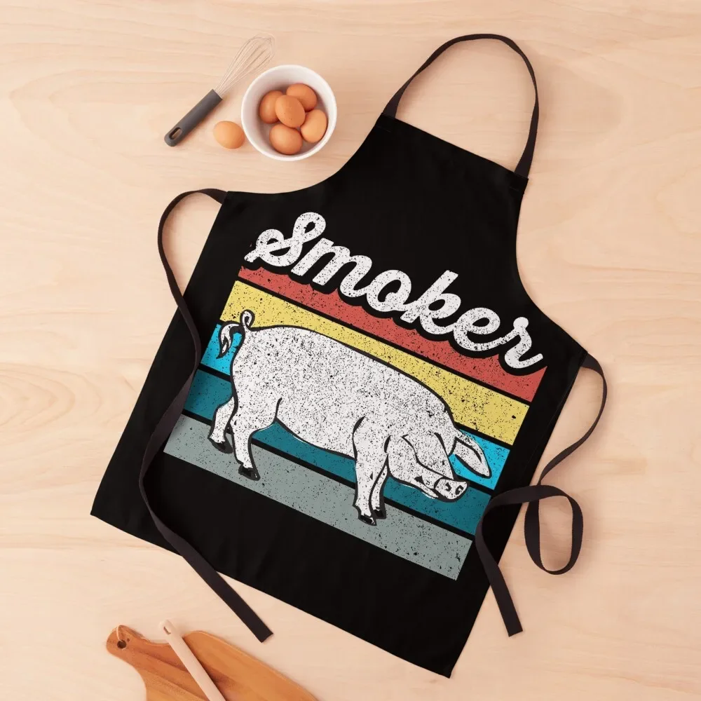 Pork Smoker~ BBQ Grill Humor Apron Barista Hairdressing Hairdresser Accessories kitchen gadgets kitchen clothes for men Apron