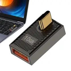 Type C To USB Adapter Zinc Alloy Type C USB Adapter For Laptop 10Gbps Data Transmission 120w Fast Charging Adapter For Smart