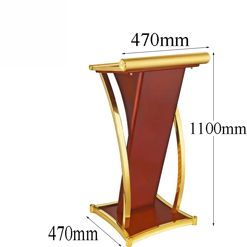 Hotel Metal Rostrum Pulpit Lectern Podium for Speech