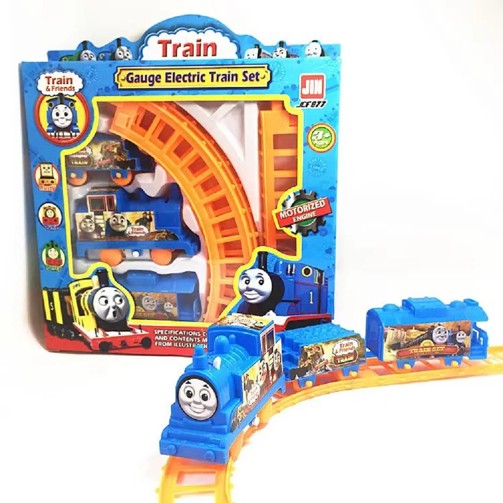 DIY rail car small train children's toy car electric assembly block toys Train