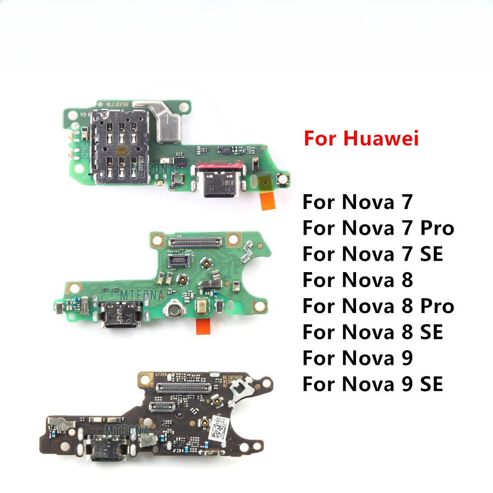 

Dock Connector Micro USB USB Type-C 2.0, OTG Charger Charging Board Port Flex Cable For Huawei Nova 7 8 Pro 9 SE