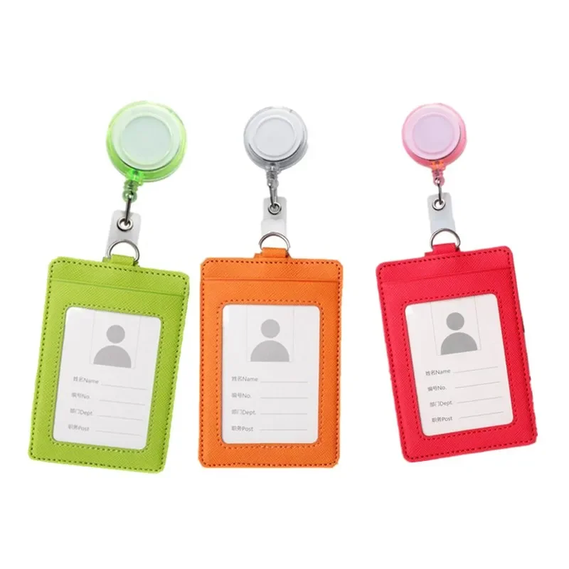 High Quality Pu Id Case Business Badge Holders for Admission Badge Reel Multi-Function Company&School Supplies