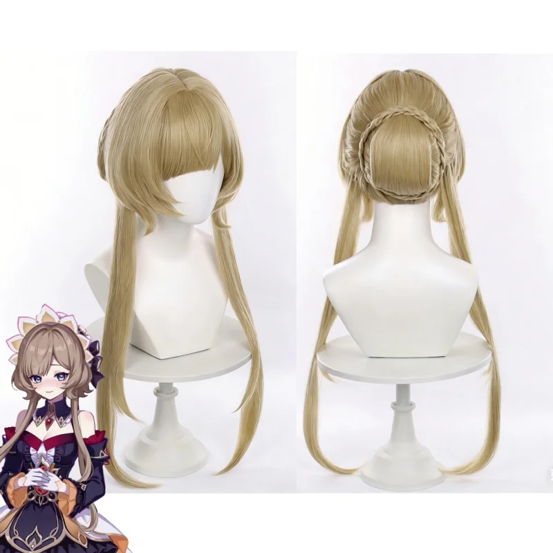 Game Genshin Impact Marionette Sandrone Cosplay Costume Wig Dress Full Sets Halloween Carnival Party Role Play Outfit view 5