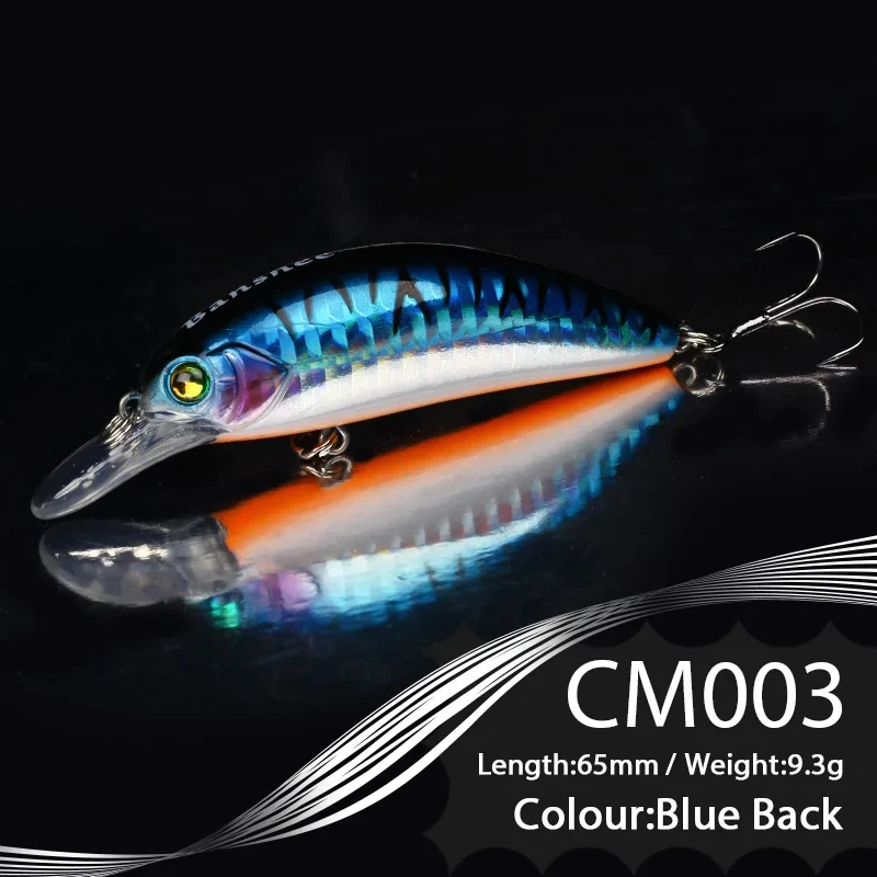 Köder 54mm 4,7g schwimmend/Kurbel Wobbler zum Angeln Hecht Angeln Kurbel köder Köder Kunst köder/Hart köder Black Minnow Angel köder – Detail 8