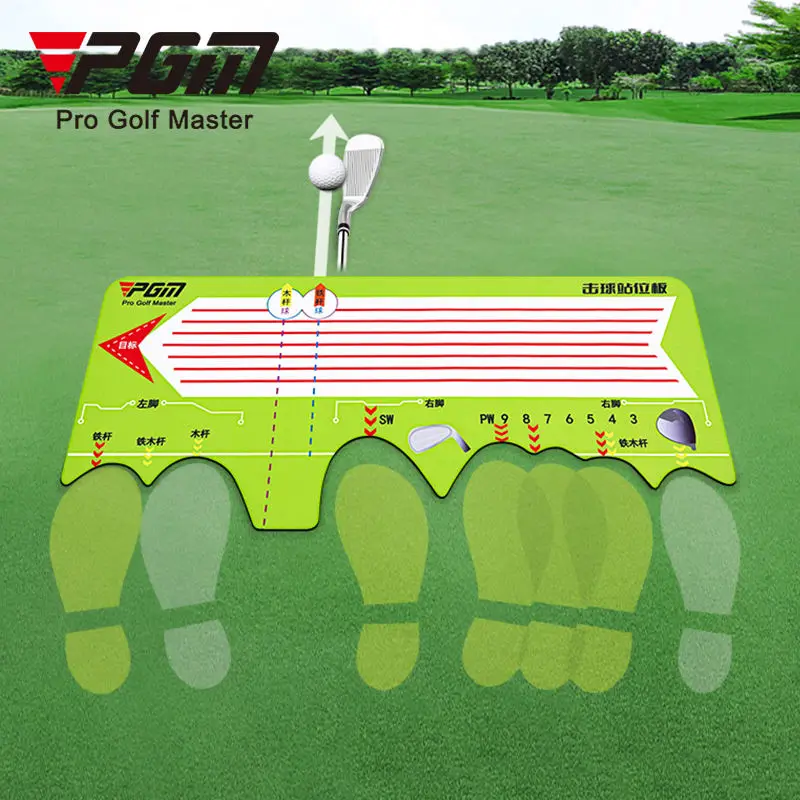 PGM Golf Swing Stand Mats Beginner Position Assist Pad Beginner Position Correction Trainer JZQ028