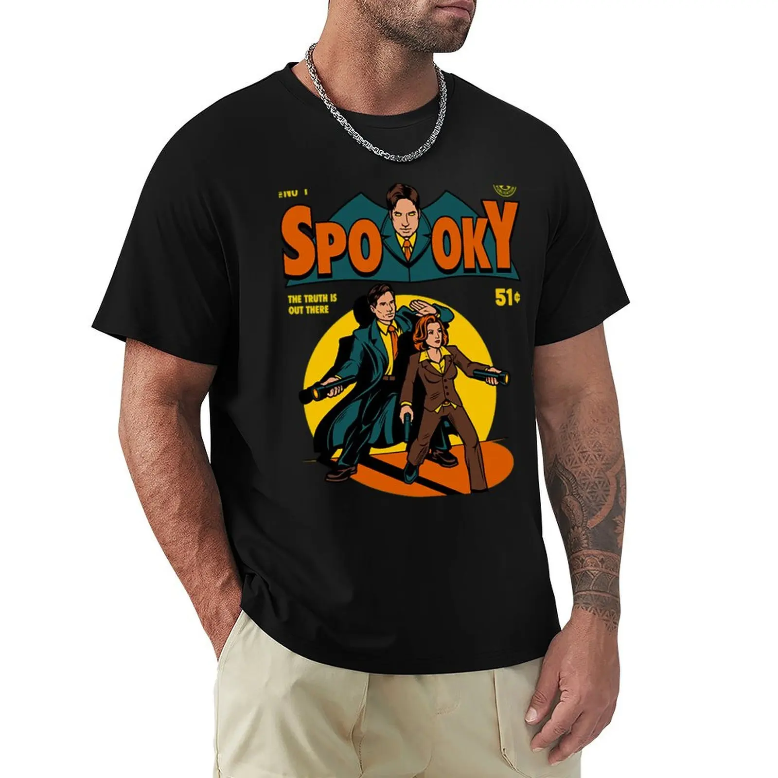 X Files T-Shirt t shirts for man pack cotton T-Shirt
