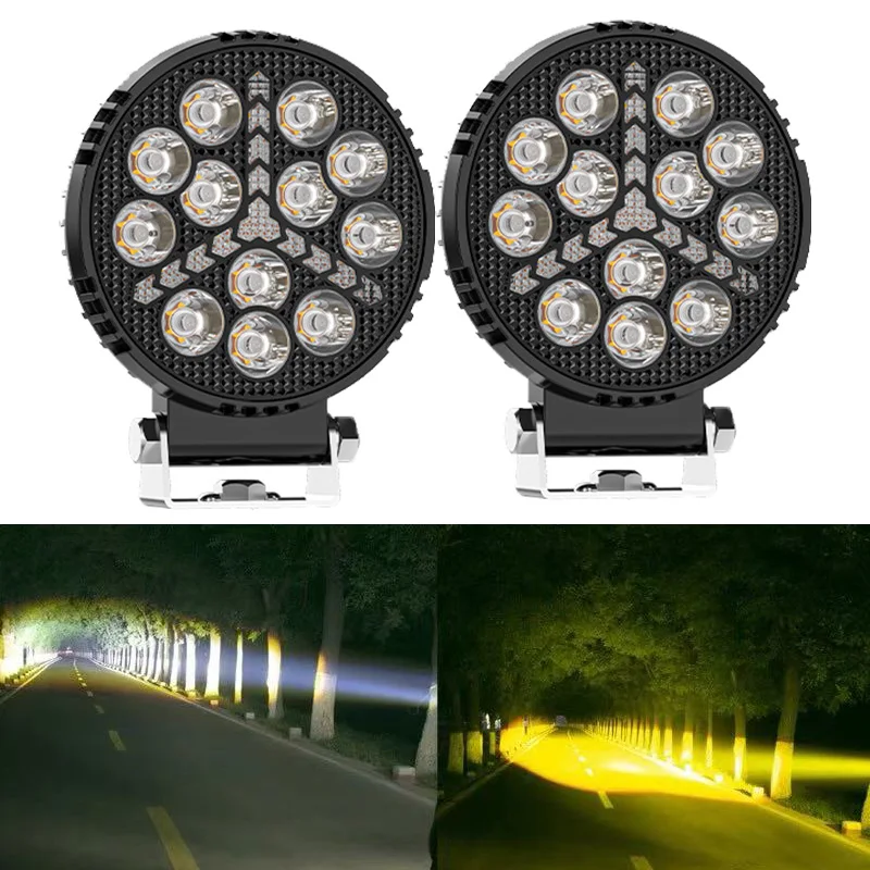 4'' LED Car Light Truck Headlights DRL Day Running Lights LED Work Light Off-Road Vehicle Spotlights ATV SUV 4X4 Car Accessories