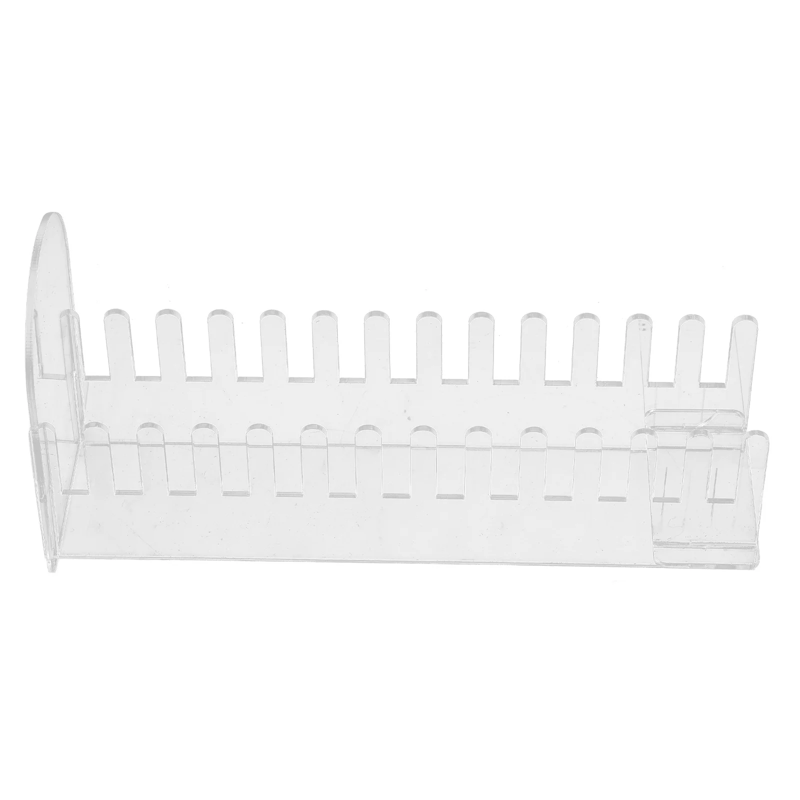 Acrylic Clear Multi-Slot Greeting Card Display Stand Desktop Postcard Holder Organizer Retail Display Stand for Vendors