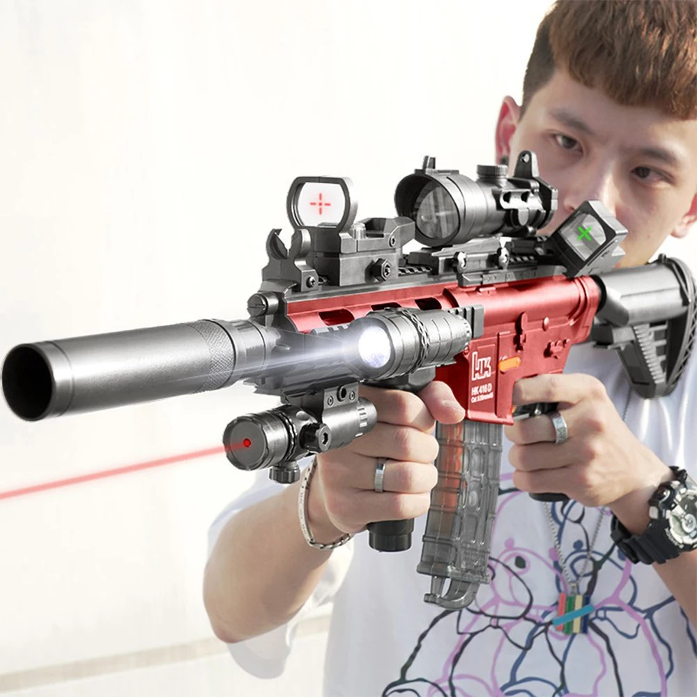 Hand-operated Electric Burst Shooting Toy Children's Simulated Shooting Experience Upgraded 2-in-1 Fully Automatic Toy Gun