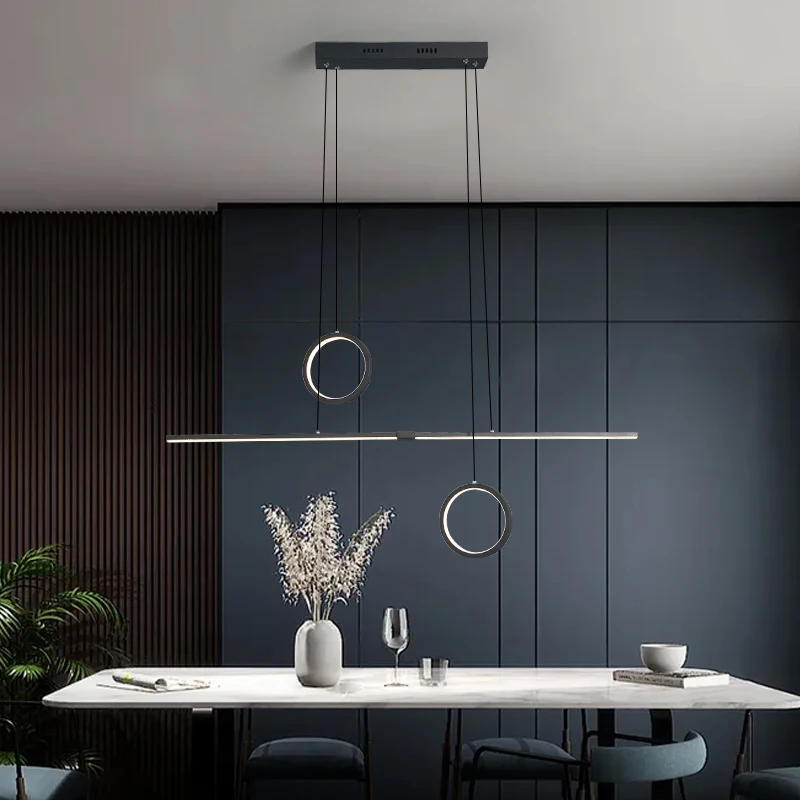 Minimalist Modern LED Pendant Lights for Diningroom kitchen Decoration Hanging light fixture led lamp Black/Gold Pendant Lamp