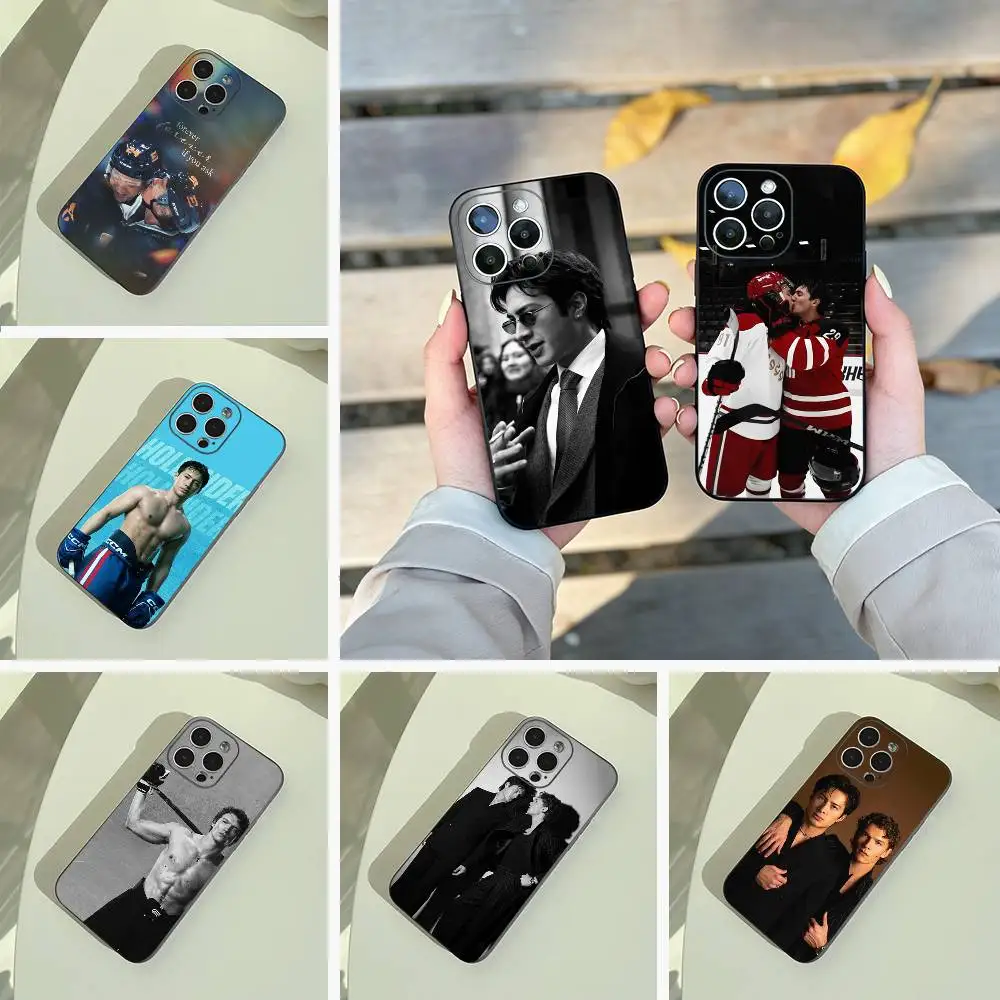 

H-Heated Rivalry-Shane Hollander-Ilya Phone Case For iPhone 17,16,15,14,13,12,11 Pro Max,Soft Black Cover