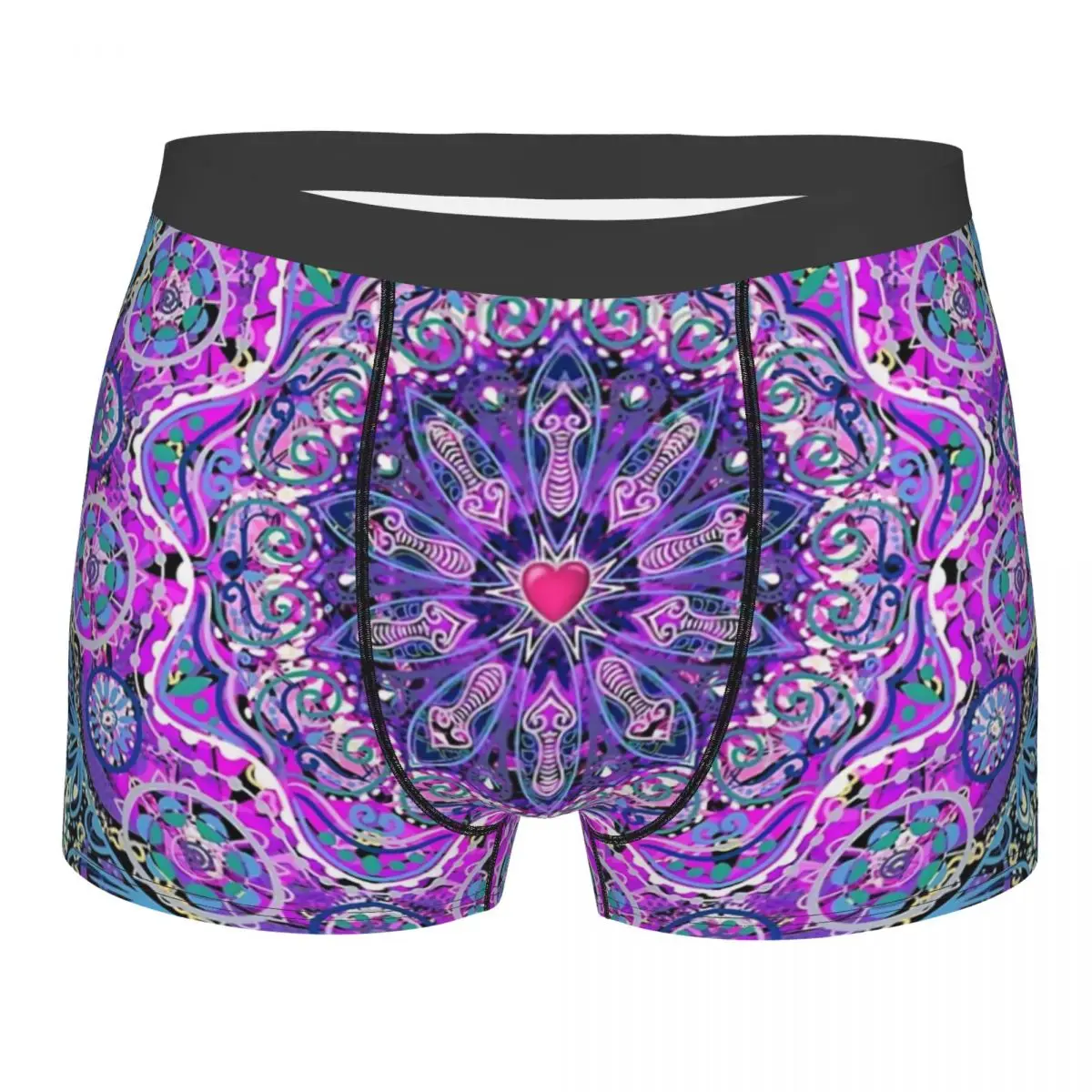 

Cosmic Love Mandala Underpants Breathbale Panties Male Underwear Print Shorts Boxer Briefs