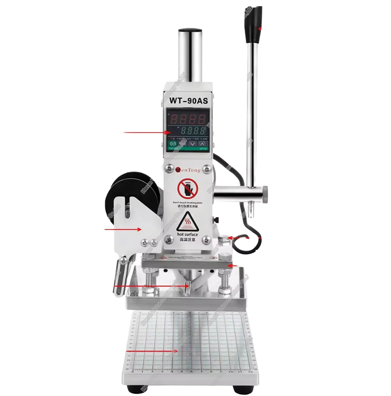 آلة ختم الرقائق الساخنة الصناعية ذات درجة حرارة عالية لمعدات ختم النسيج البلاستيكي والورق الجلدي #1