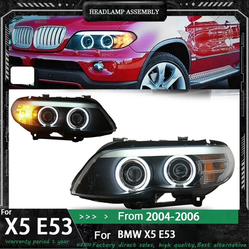 

Car Headlights For BMW X5 E53 2004-2006 New Style LED Headlamp Assembly Upgrade High Configure Projector Lens Accessories Kit