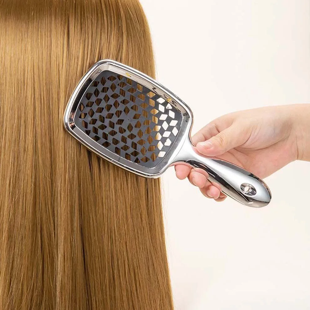 Scalp Massage Wide Teeth Scalp Massage Combs Air Cushion Comb Hollowing Out Comb Wide Teeth Massage Hair Brush