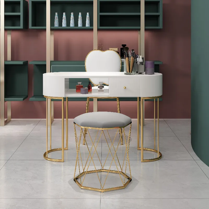 طاولة مع تخزين احترافية فاخرة وأظافر عصرية وحديثة ومكتب أظافر فرنسي أنيق وأثاث صالون Mancure