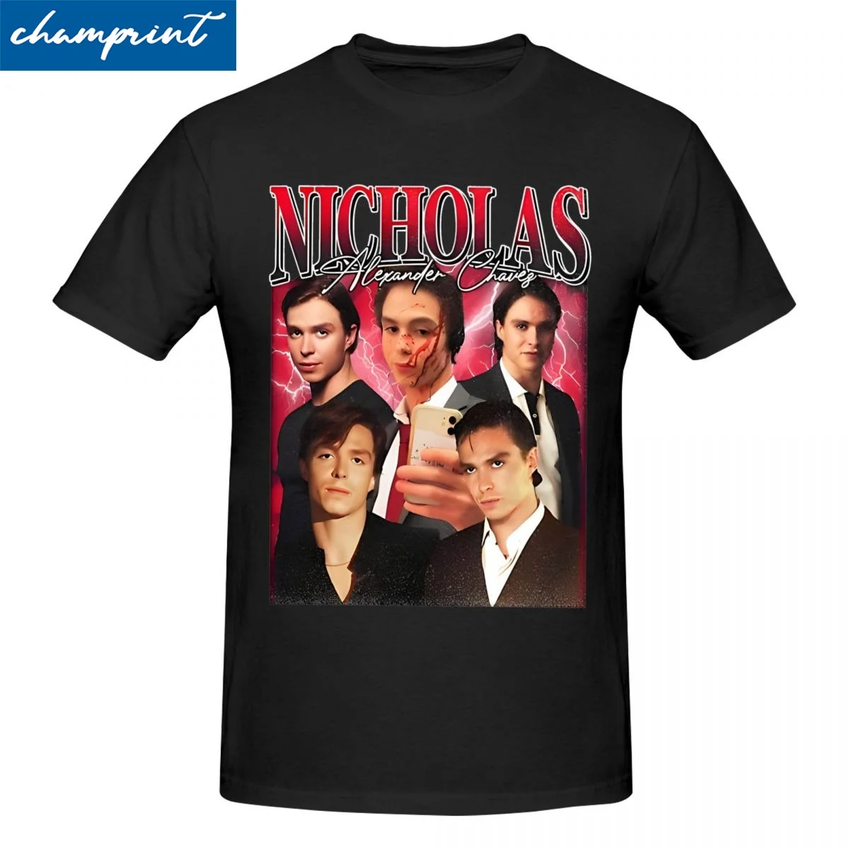 Printed Nicholas Alexander Chavez - Nicholas Chavez T Shirt Men O-neck Short Sleeve Tops Shirts Cotton Summer Clothing