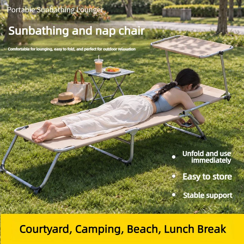 Outdoor sofa bed, folding bed, leisure chair, sun lounger, reclining chair, office nap bed, hospital visitor chair